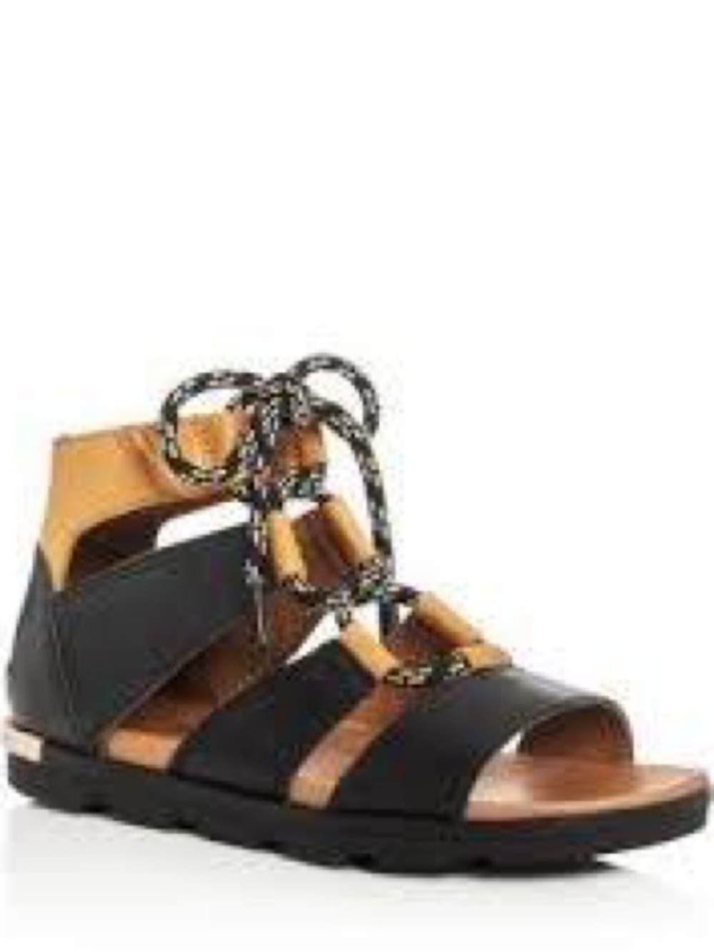 Sorel Torpeda Lace II Flat Tie Up Sandal Size 7.5